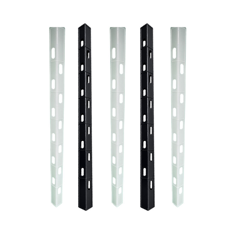 White and black plastic CornerGuard Elite corner protectors